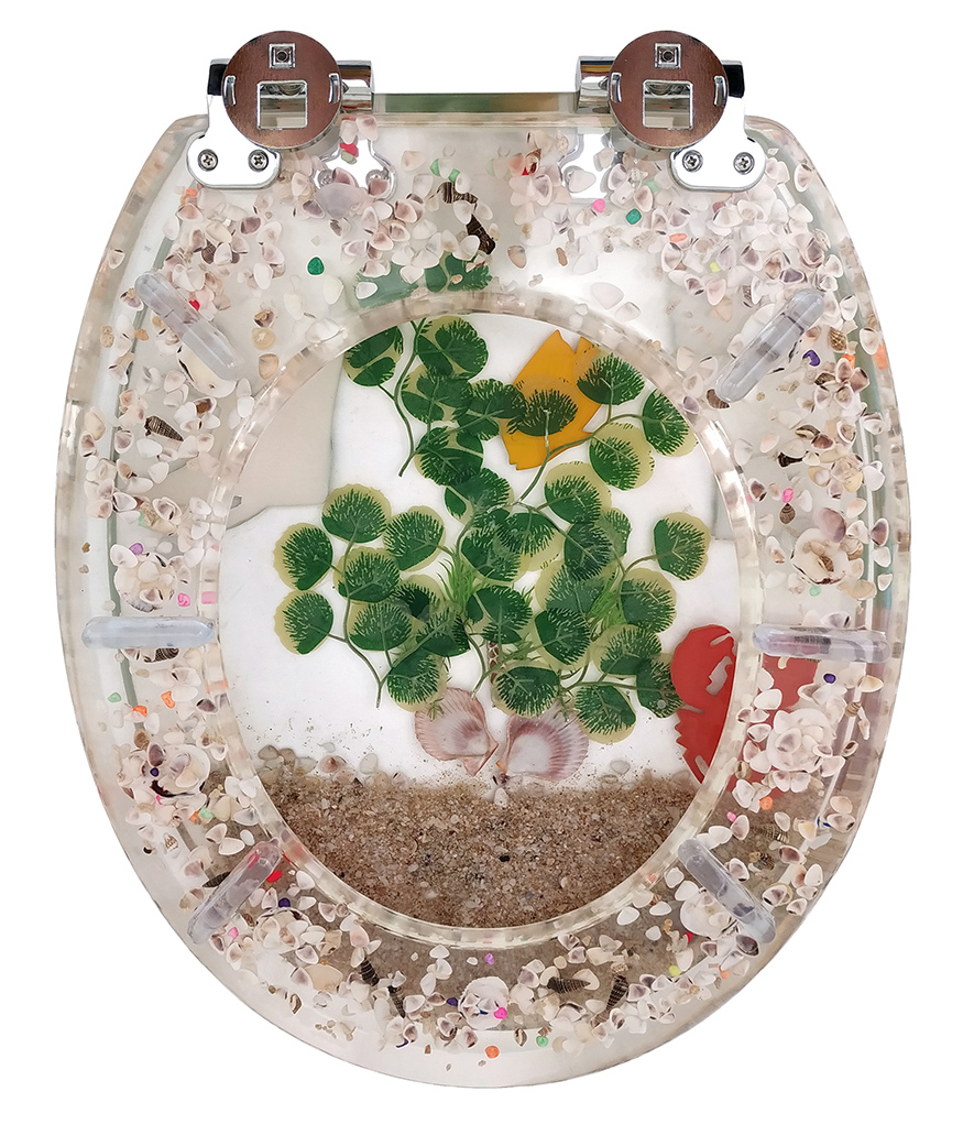Buy Tropical Fish Clear 3pc toilet seat Premier House AU