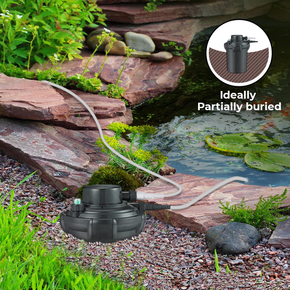 Pond Pump And Filter Jebao UBF Black Box UV Pond Filter System For Koi Fish  Pools \u0026 Water Gardens Koi Pond Filter, image size:1000x1000