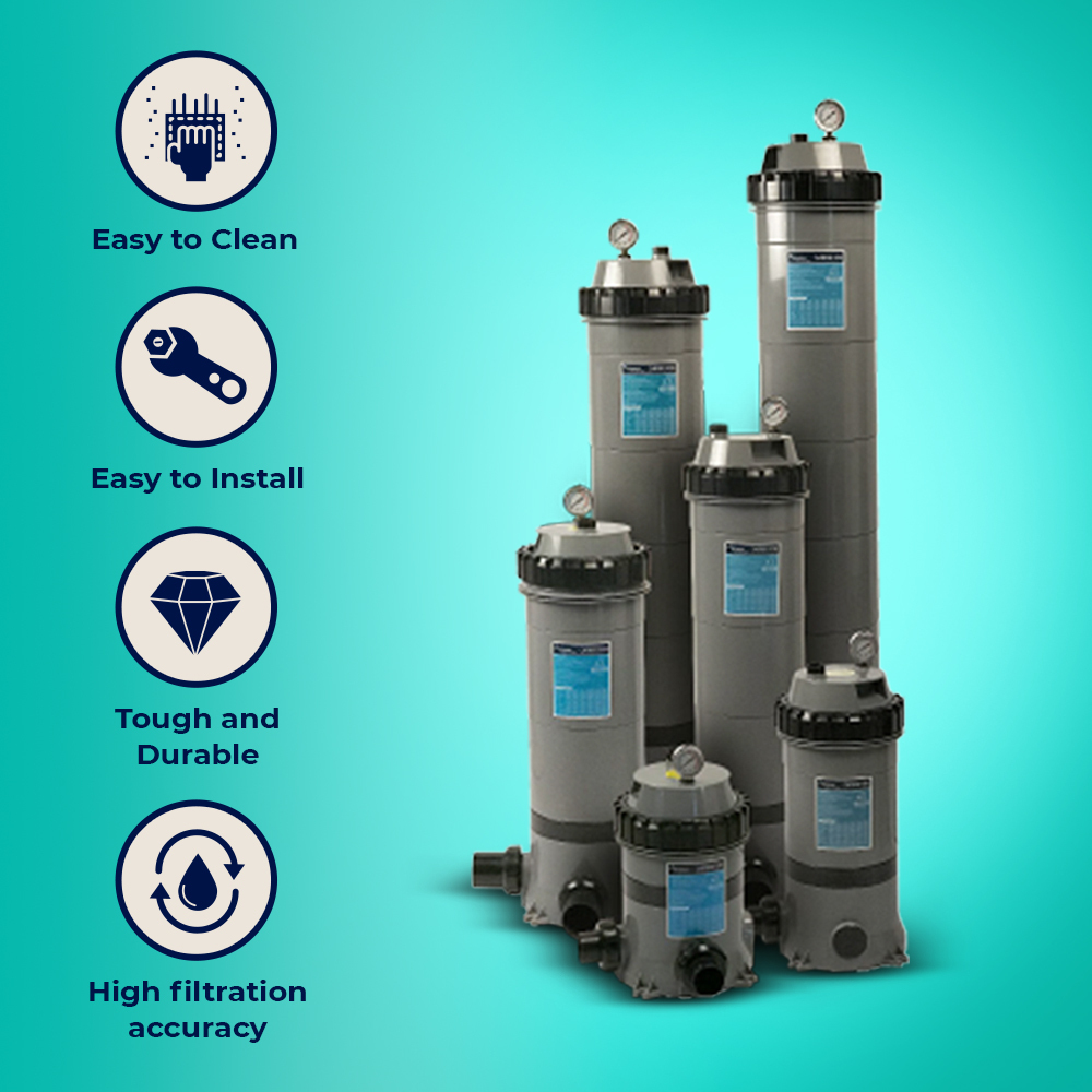 EMAUX Pool Cartridge Filter with filter element - Picture 70 of 77