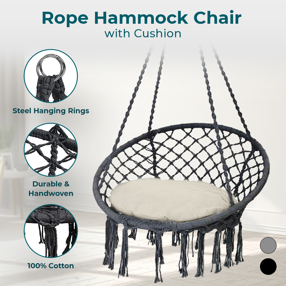 Hammock chair clearance macrame swing