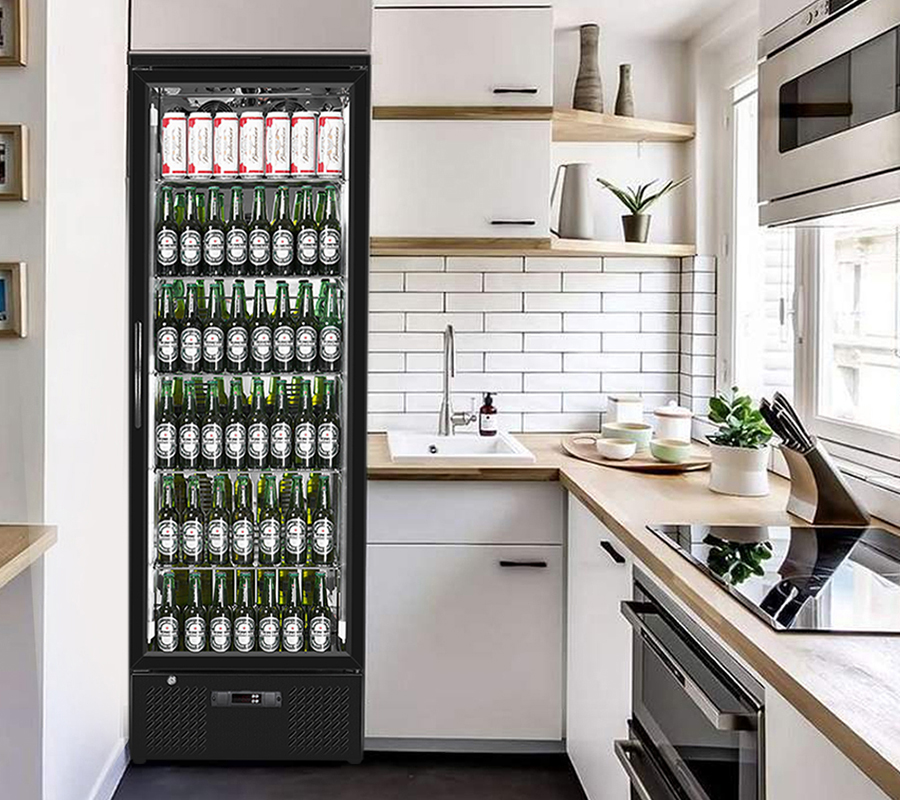 Black Upright Tall Fridge