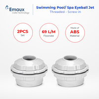 2pc Emaux Threaded Pool Spa Eyeball Jets