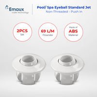 2pc Emaux Standard Pool Spa Eyeball Jets