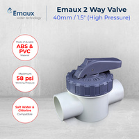 1pc Emaux Pool Spa 2-way Valve 40mm / 50mm