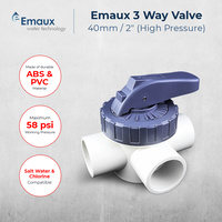 1pc Emaux Pool Spa 3-way Valve 40mm / 50mm