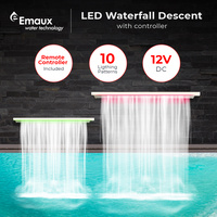 Swimming Pool/ Garden Feature LED Strip Waterfall Descent