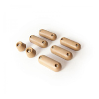 Buffer Pad Set for Toilet Seat - Natural Timber 7pc