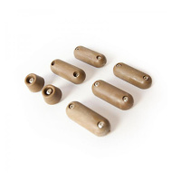 Buffer Pad Set for Toilet Seat - Oak Timber seat 7pc
