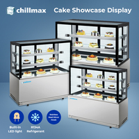 Chillmax Food Display Chiller Commercial Cake Glass Showcase Cabinet