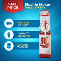 Slushie Maker 15L - 1x15L Black - Commercial Unit Free PU