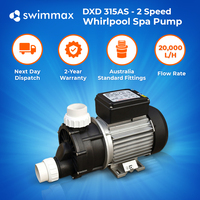 DXD 315AS - 1.5HP Pool Spa Water Pump 20,000 L/H 2-Speed Circulation Pump