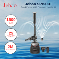 Jebao SP1500T  1500 L/hr Fish Pond Pump Fountain Pump Nozzles included