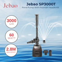 Jebao SP3000T Water Pump Nozzles included, 3000 L/hr Fish Pond Pump