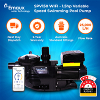 Emaux SPV150WR WIFI 1.5hp Swimming Pool Pump 25,000 L/H Variable Speed Spa Pump