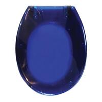 Translucent Blue 2pce Toilet Seat