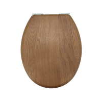 ECO Timber Veneer Brown Oak Toilet Seat