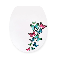 Butterflies Soft Close Toilet Seat