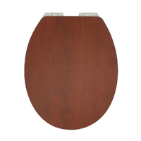 Jarrah Woodgrain MDF Soft Close Toilet Seat