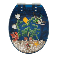 Tropical Fish Bluewash Soft Close Toilet Seat