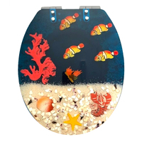 Nemo Clownfish Bluewash Soft Close Toilet Seat