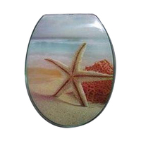 Beach Starfish 2pce Toilet Seat