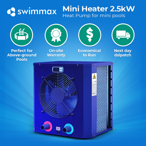 Swimmax 2.5kw Inflatable Mini Pool Heat Pump Pool Heater