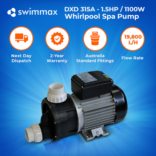 DXD 315A - 1.5HP Whirlpool Spa Pool Pump