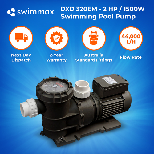 DXD 320EM-2HP Swimming Pool Pump Self Priming 44,000 L/H Filter Pump
