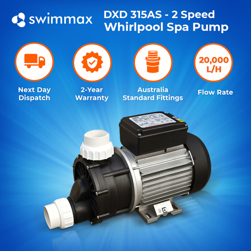 DXD 315AS - 1.5HP Circulation Spa Pool Pump 2-Speed