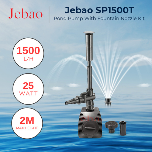 Jebao SP1500T Pond Fountain Pump 25W Motor Pump
