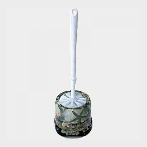 Sand and Shell Bluewash Toilet Brush and Holder