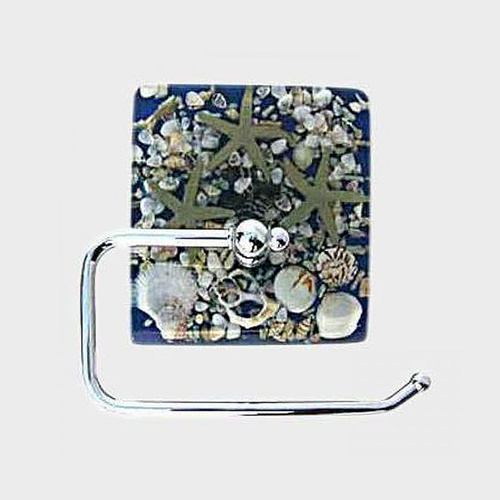 Sand and Shell Bluewash Toilet Roll Holder 