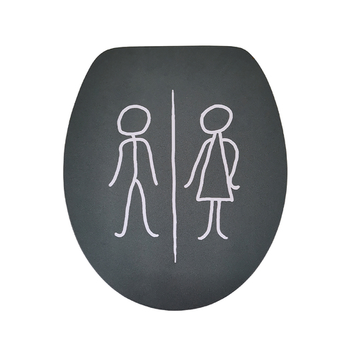 Man And Woman Soft Close Toilet Seat