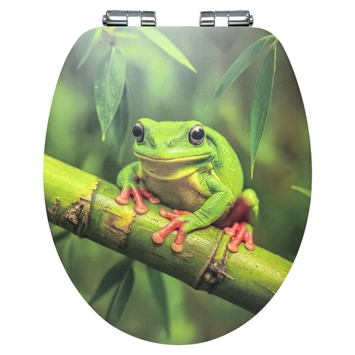 PRESALE Tree Frog Print Soft Close Toilet Seat