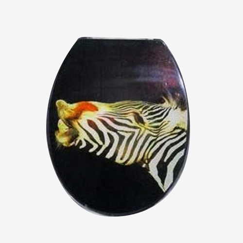 Zebra Kiss 2pce Toilet Seat